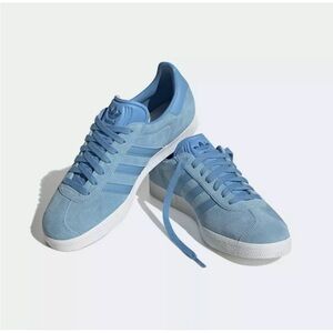 Adidas Clear Blue Gazelles.  Brand new with box.  Never worn.  Men’s size 9.5.